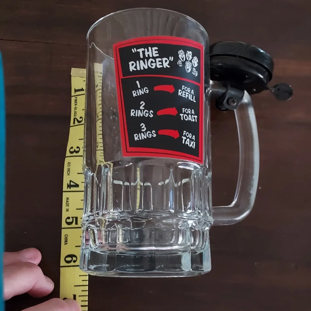 NEW Novelty Gift Beer Mug with Ringer
